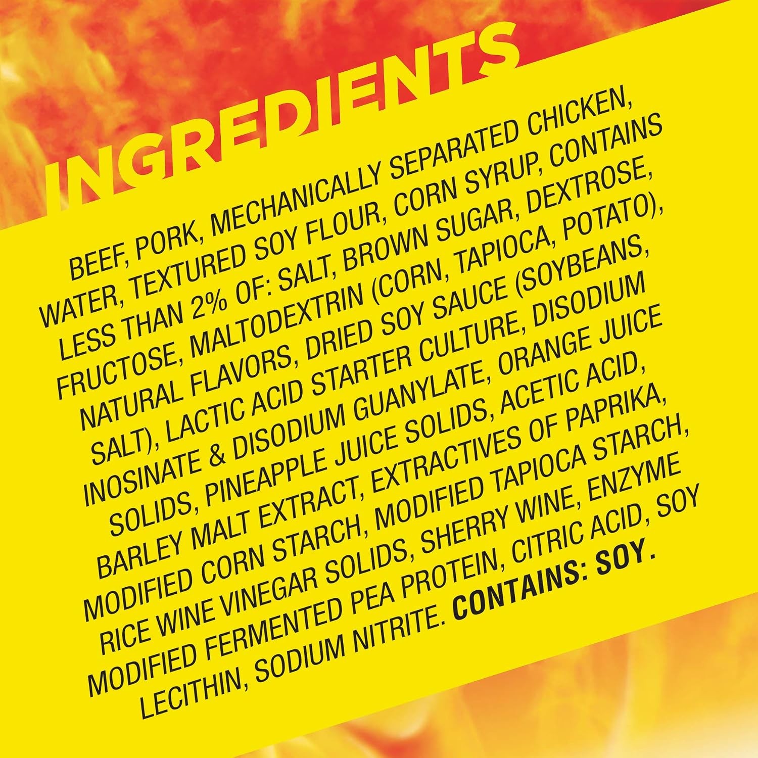 Slim Jim Monster Smoked Meat Sticks, Teriyaki Flavor, High Protein, 1.94 oz. (18