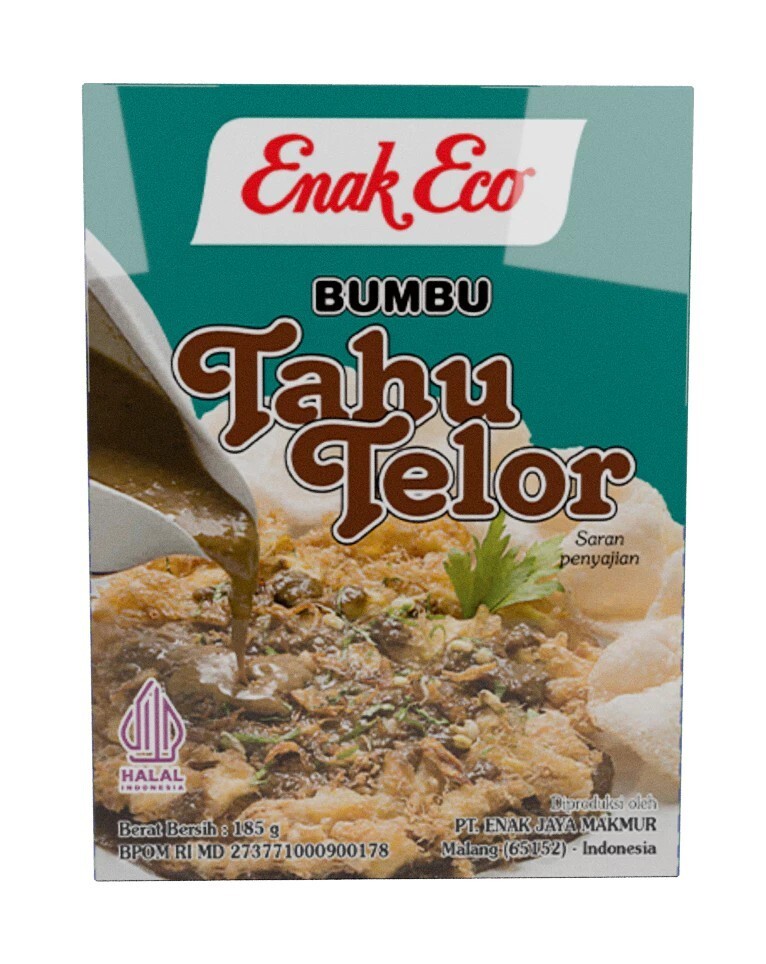 Enak Eco, Indonesian Peanut Sauce, 185g, Bumbu Tahu Telor (Pack of 1)