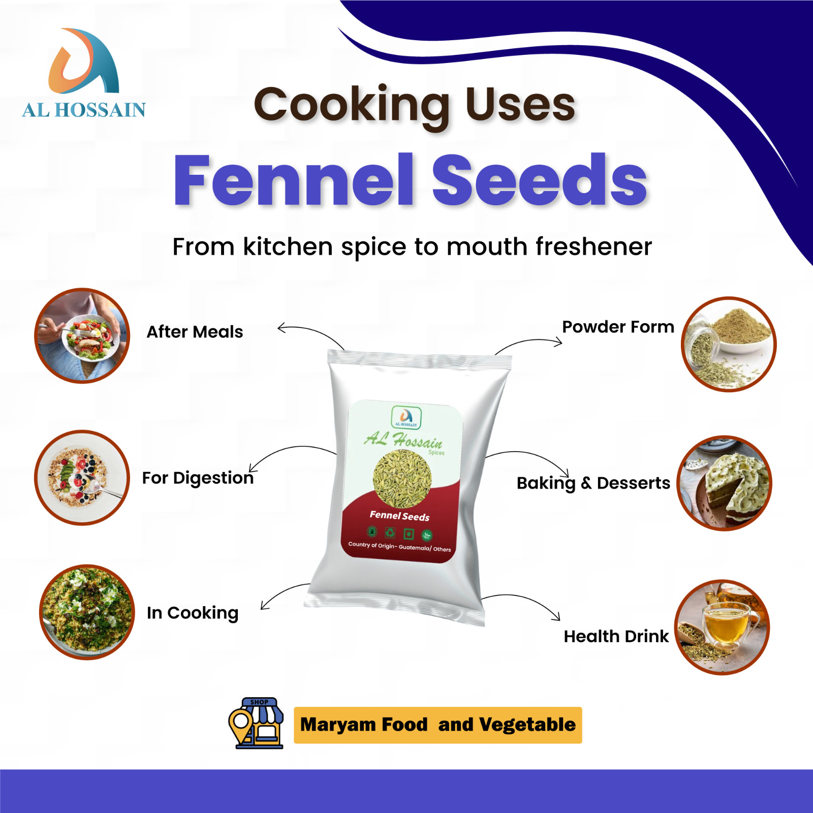 Fennel Seeds 250g | Whole Saunf Spice for Cooking, Tea & Digestion Support