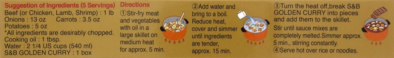 Elevate Your Meal with Golden Curry, Medium Hot Japanese Sauce Mix – 3.2 Oz
