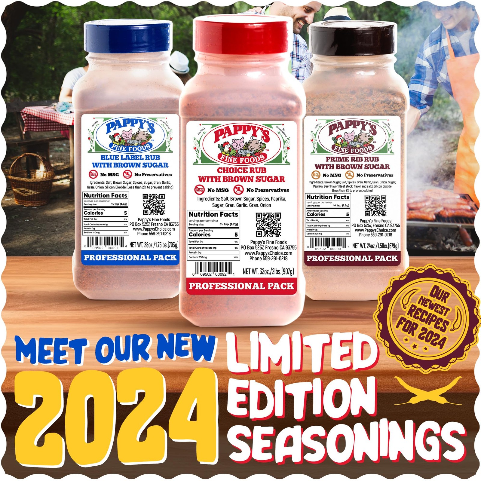 Pappy’s Choice Seasoning – Original. All-in-One Gourmet Steak & Meat Rub for Gri