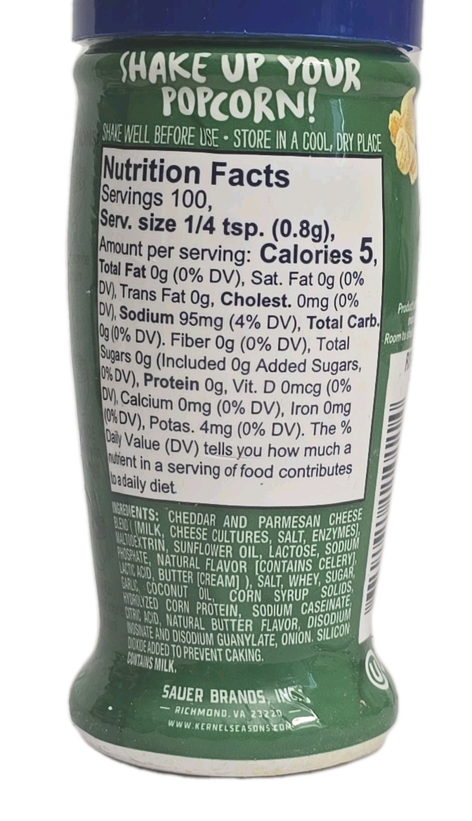 2-PACK Kernel Season’s GARLIC PARMESAN Popcorn Seasoning 2.85 OZ EXP 04/02/2027