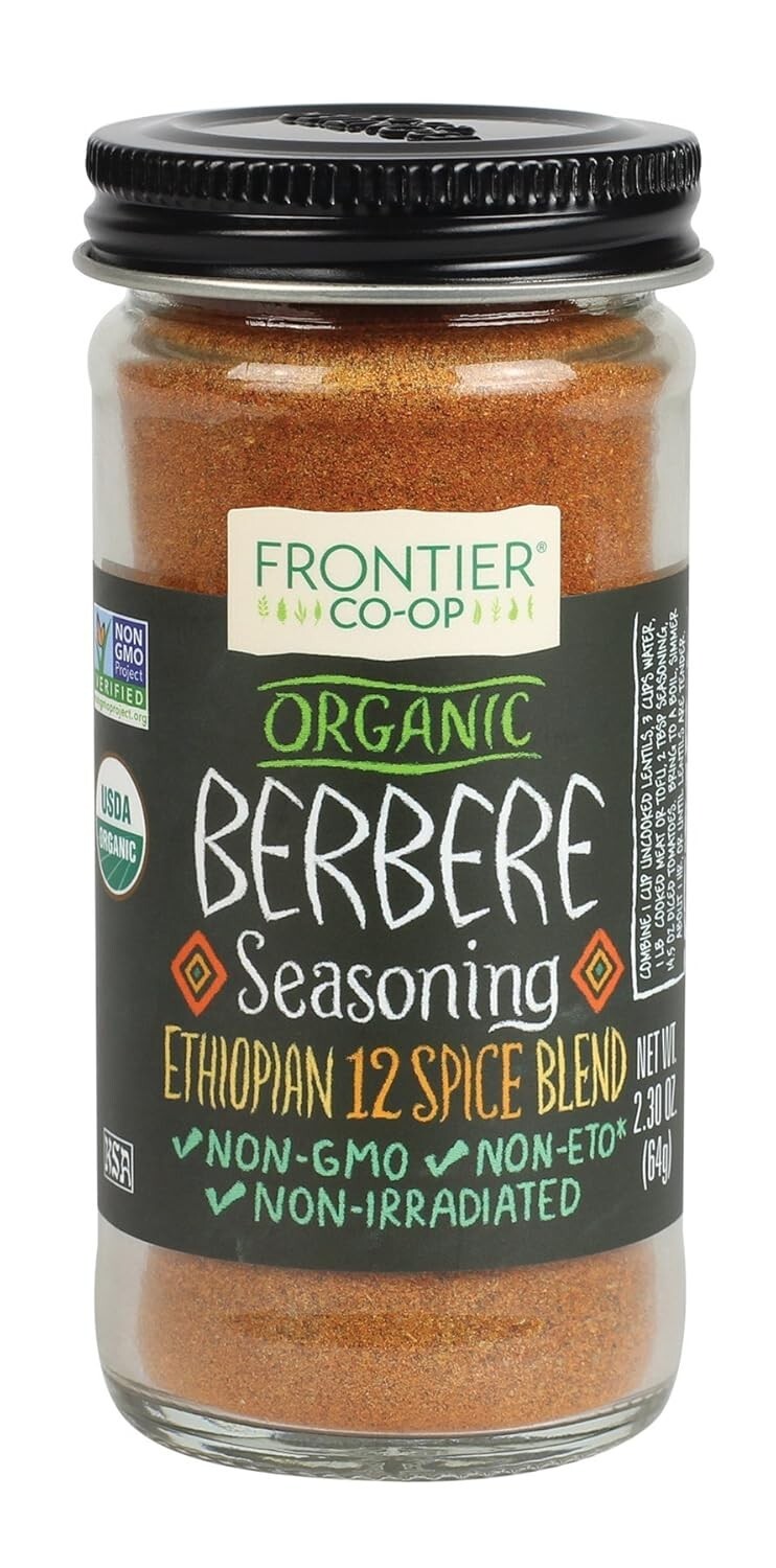 Certified Organic Berbere Sauce Seasoning – 4.6 Oz Total (2 Bottles)