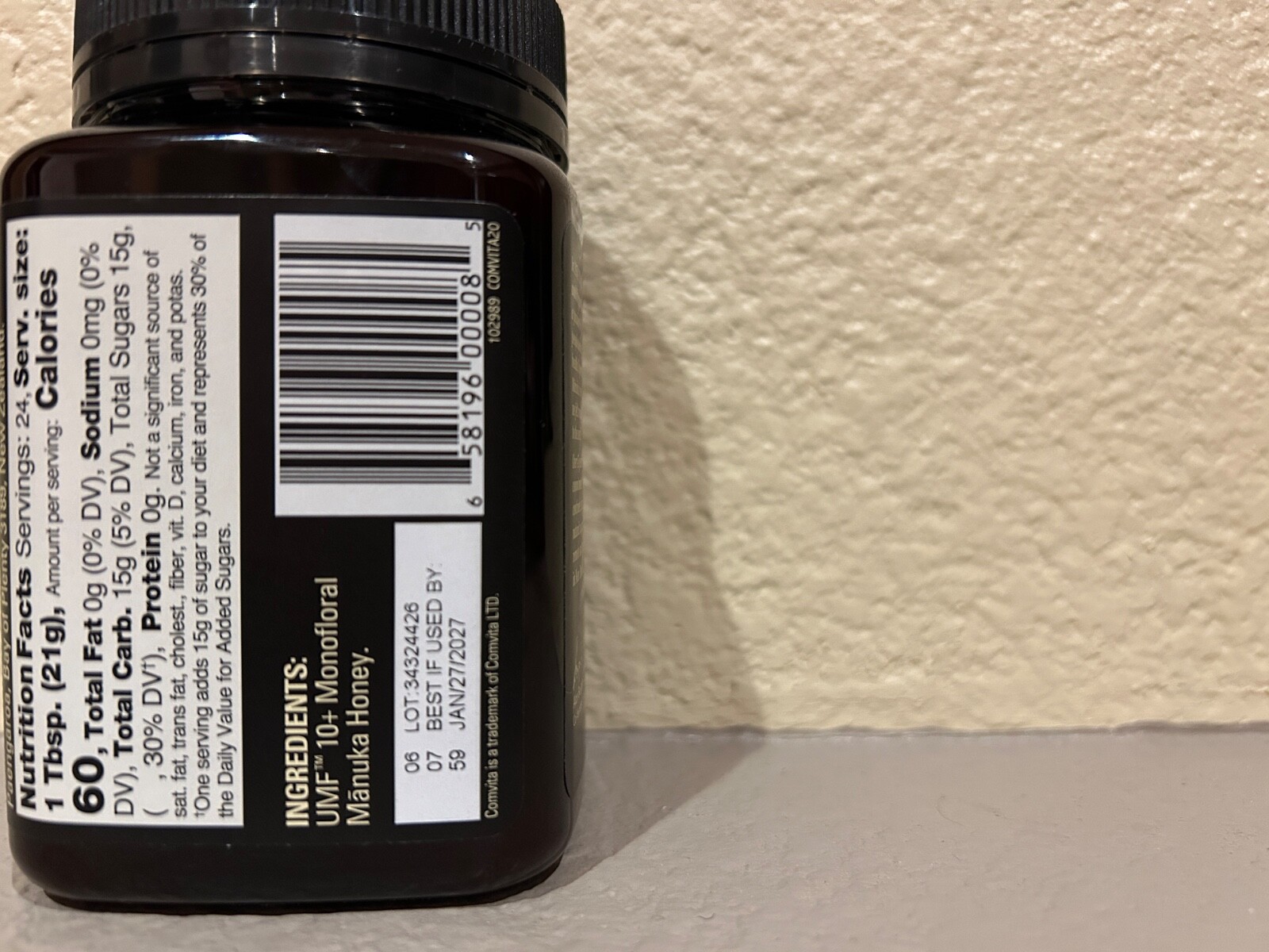 Comvita Raw Wild New Zealand Manuka Honey Certified UMF +10 MGO 263+ (500g) 1/27