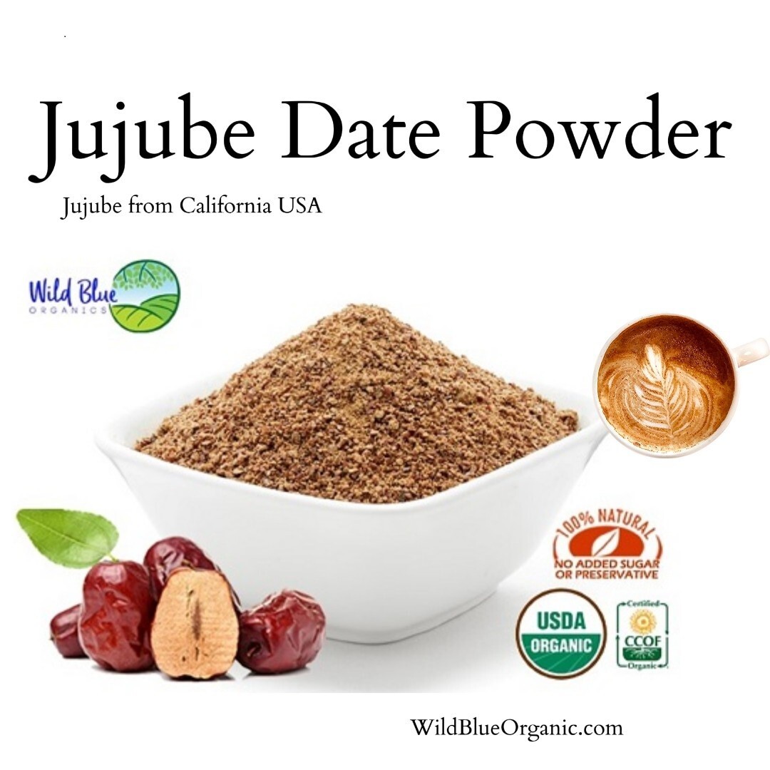 100% Organic, Jujube Powder, Freeze-Dried, Farm Direct, 红枣粉, 대추분말