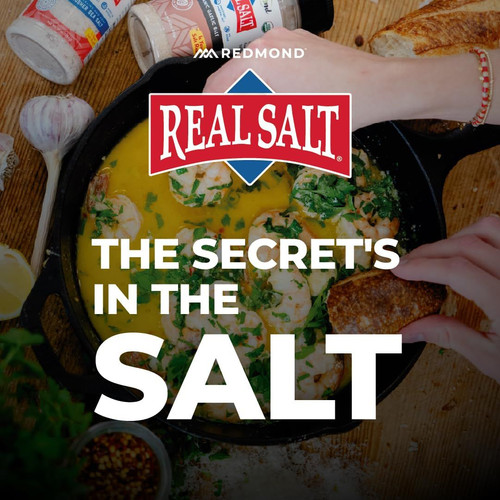 Redmond Real Sea Salt – Natural Unrefined Gluten Free, Coarse with…