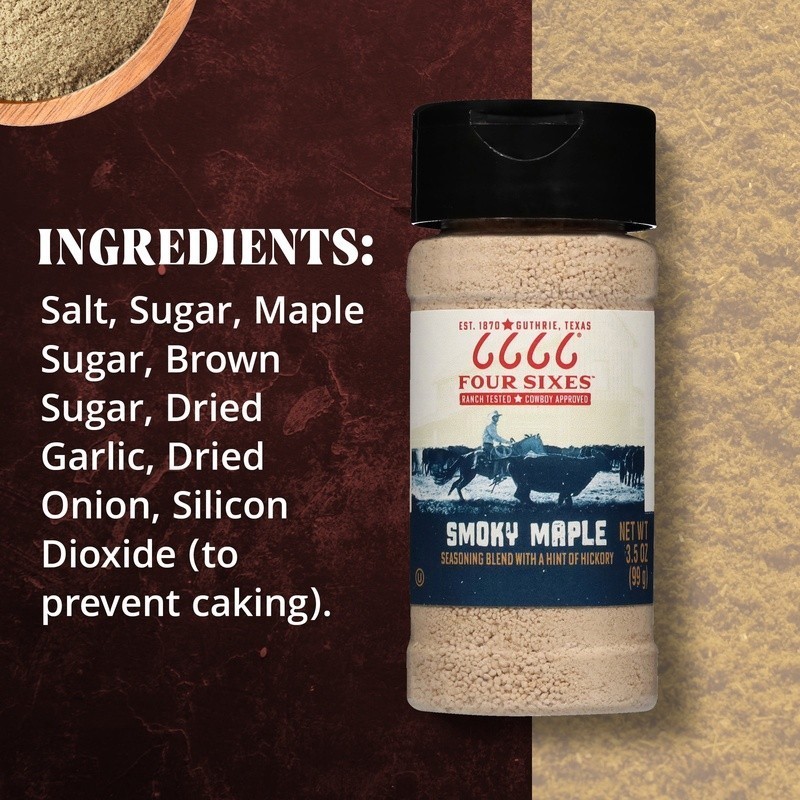 Smoky Maple Seasoning Blend 6.7oz Texas Style Spice Perfect Cooking Baking New