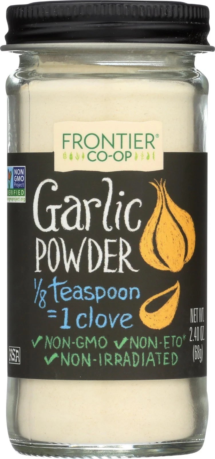 Frontier Garlic Powder Organic Bottle, 2.33 Ounce