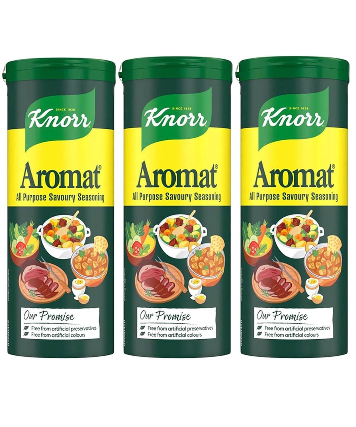 Knorr Aromat All Purpose Universal Seasoning 3oz (90g) Pack of 3 Shaker Bottles