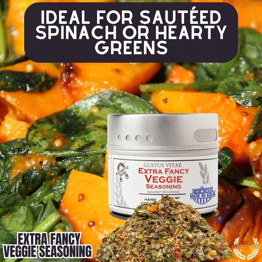 Extra Fancy Veggie Seasoning | Authentic 2.2 Ounce (Pack of 1), Silver