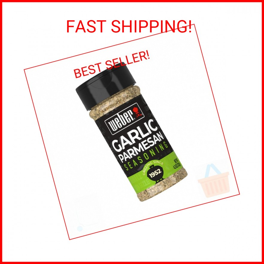 Weber Garlic Parmesan Seasoning, 4.3 oz