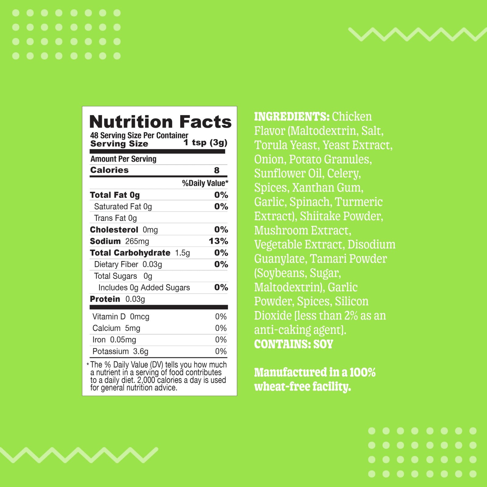 SAMABILA Chicken Lite Instant Ramen Seasoning Powder (35% 5 Ounce (Pack of 1)
