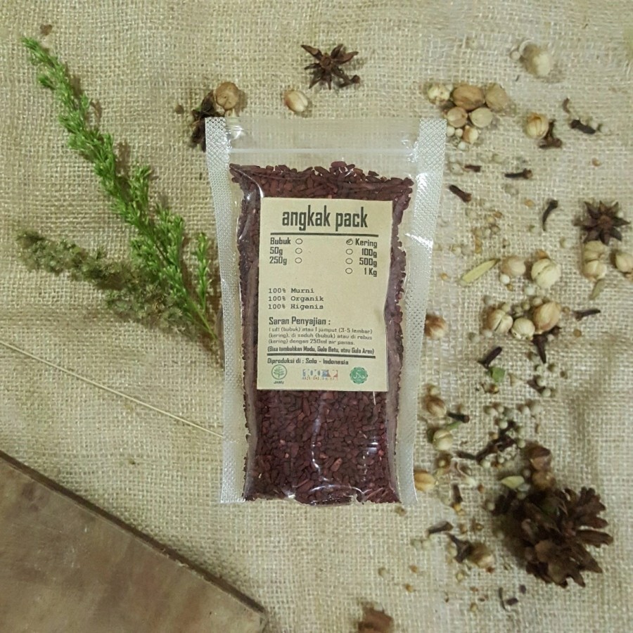 Red Yeast Dry Angkhak Rice Mold Monascus Purpureus Organic Herb Spice Fresh Pure