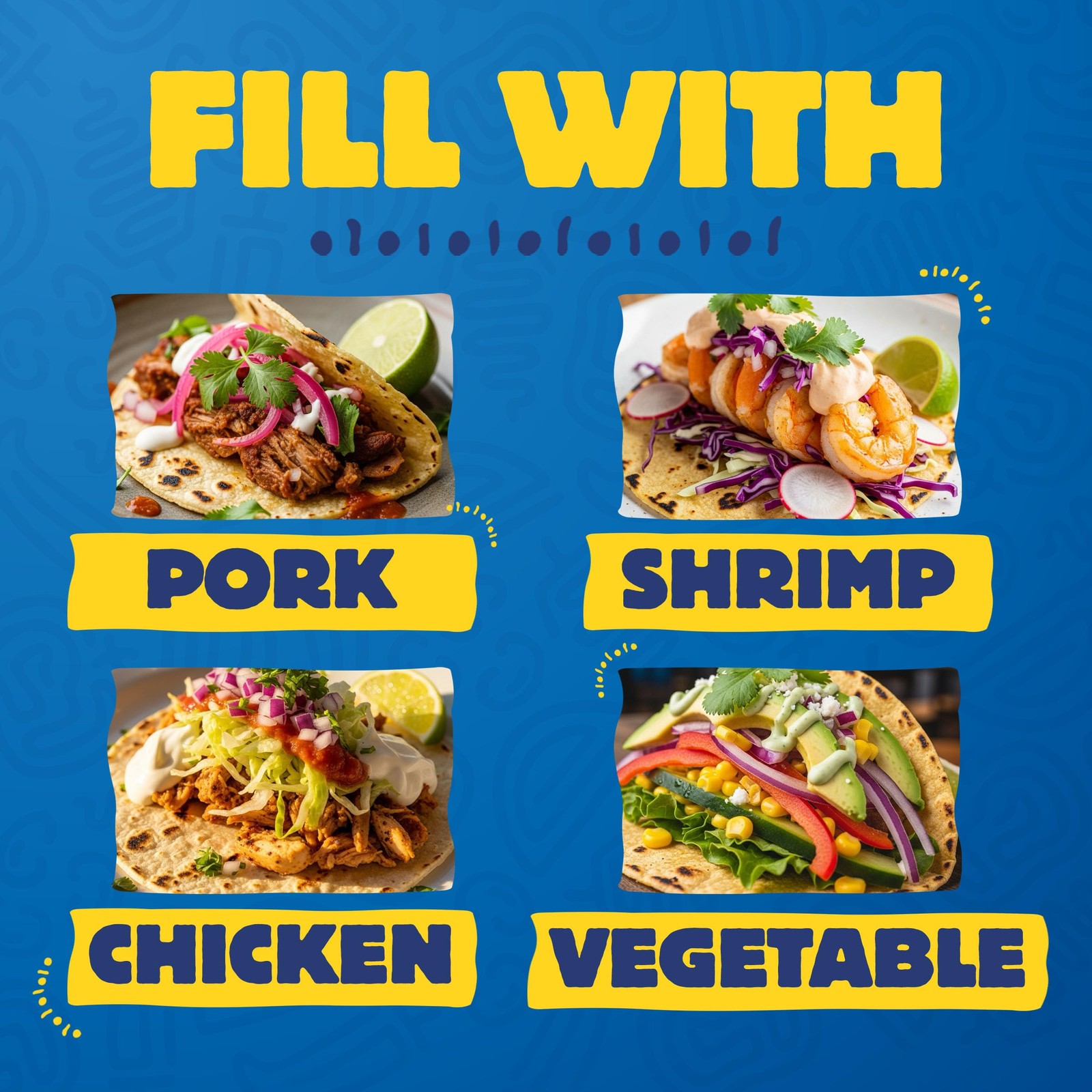 Ortega Fiesta Flats Taco Kit, 12 Flat Bottom Taco Shells, Taco Seasoning and Tac