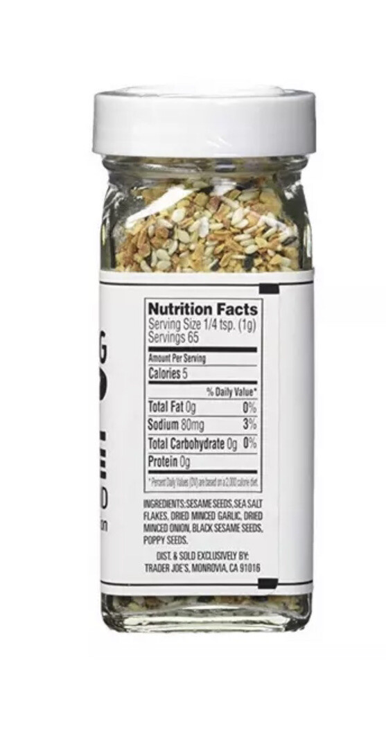 (2)-Trader Joe’s Everything but The Bagel Sesame Seasoning Blend.