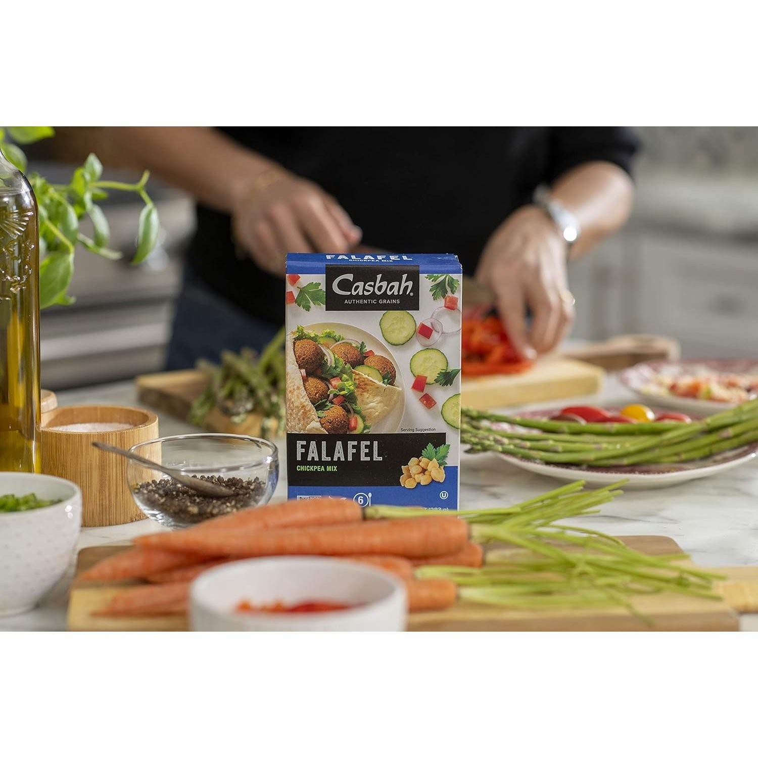 10 Ounce Falafel Chickpea Mix Authentic Grains Vegetarian Cuisine
