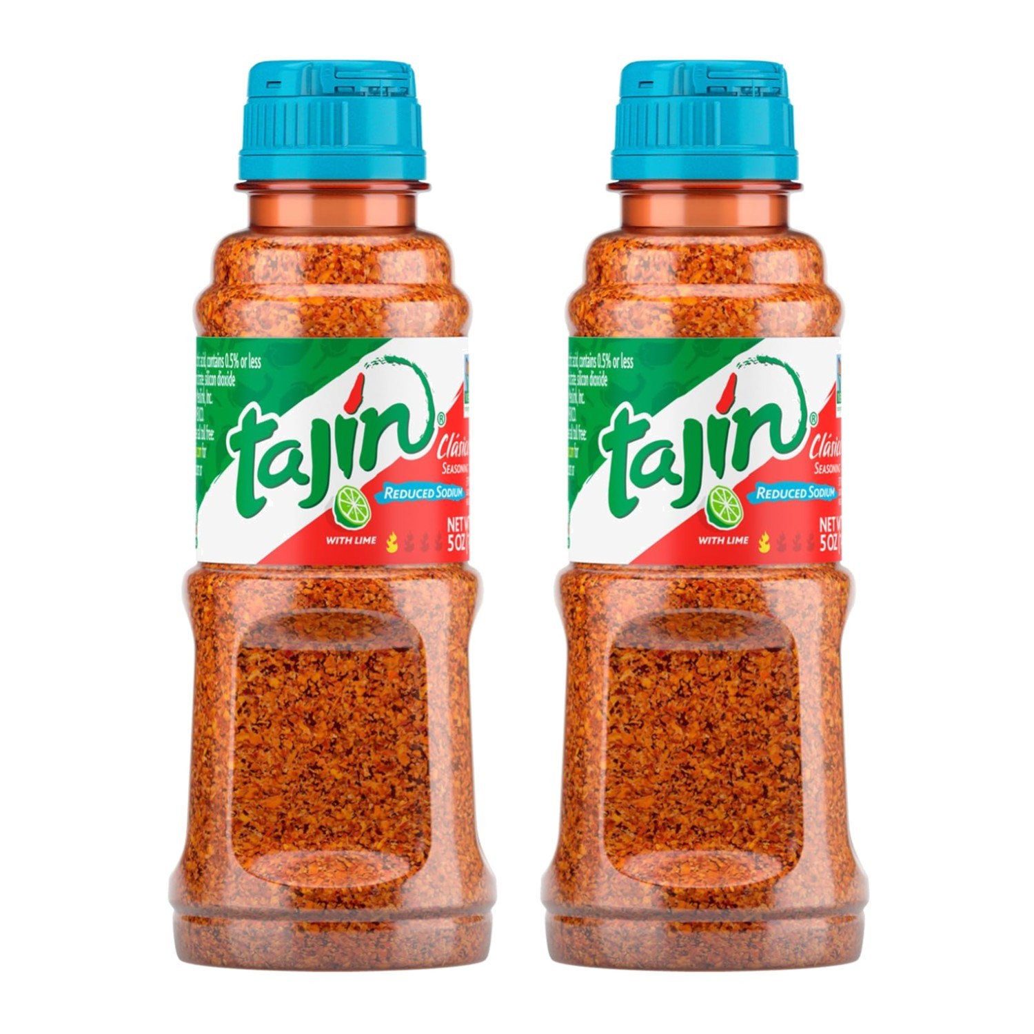 Pack of 2 Tajín Clásico 5 oz Reduced Sodium Seasoning – Unique Mexican Flavor