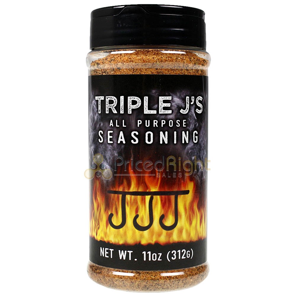Triple J’s All Purpose Seasoning 11 Oz Shaker Bottle Beef Pork Chicken Other