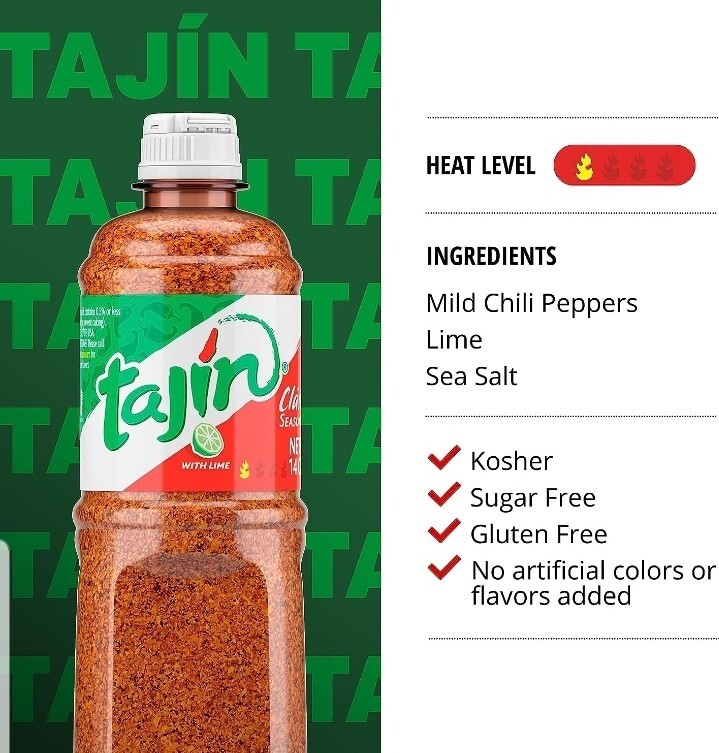 Tajín Clásico Chile Lime Seasoningfor Fruits and Vegetables 5oz
