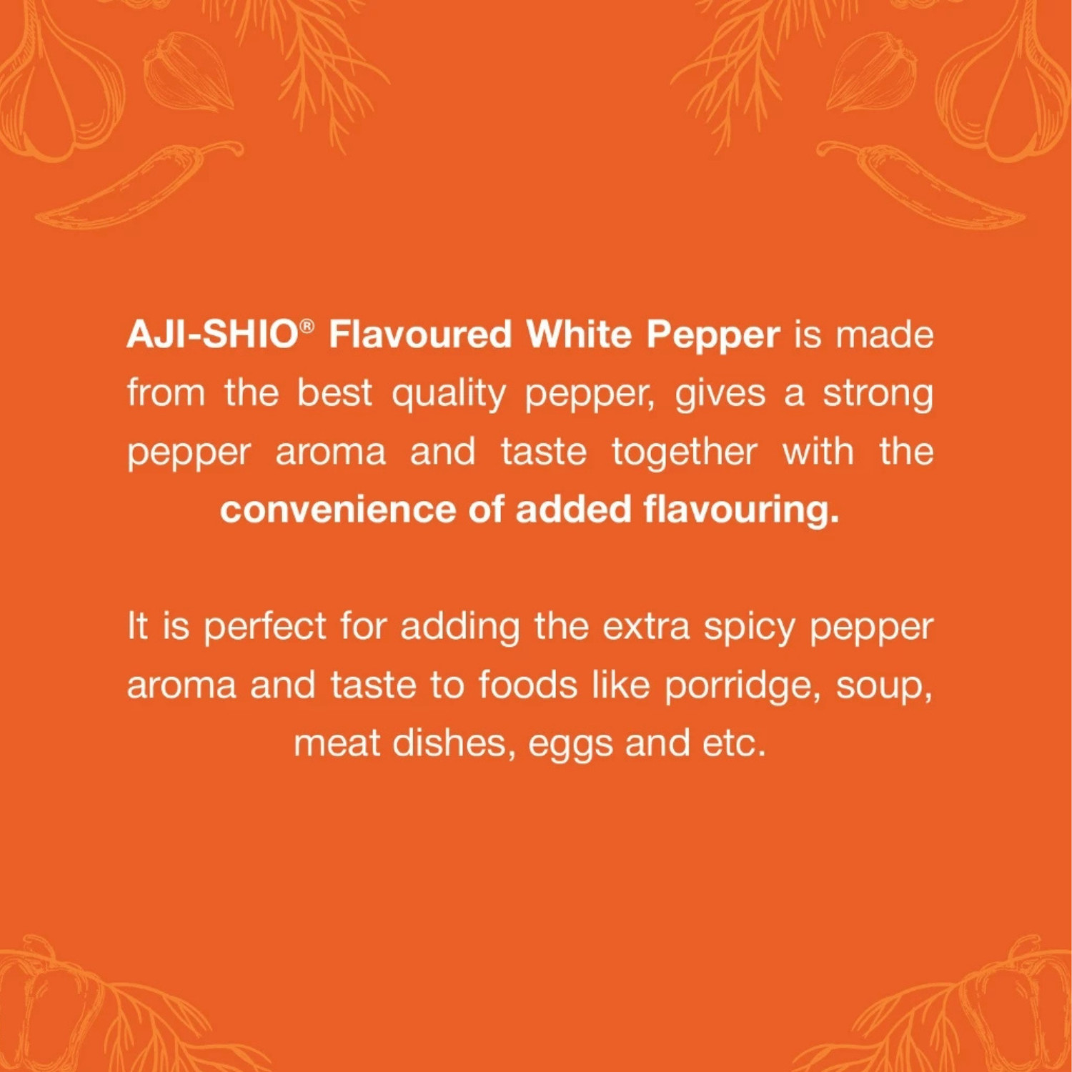 Ajinomoto Aji-Shio White Pepper 40g x 5 Refill Packs Savory Spice Flavoured Cook
