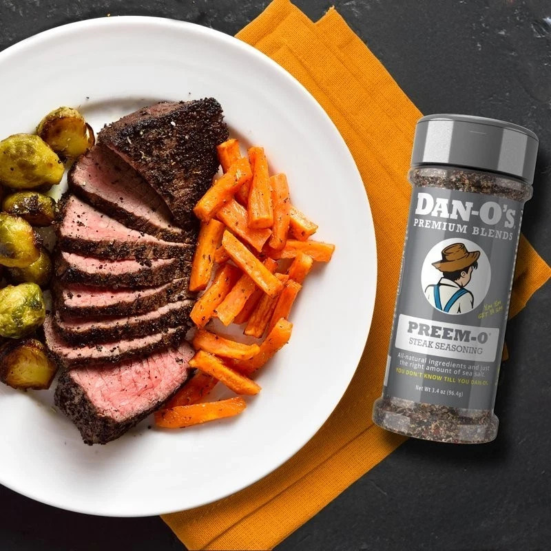 Dan-O’s Preem-O All-Purpose Steak & Meat Seasoning 3.4 oz Small Bottle