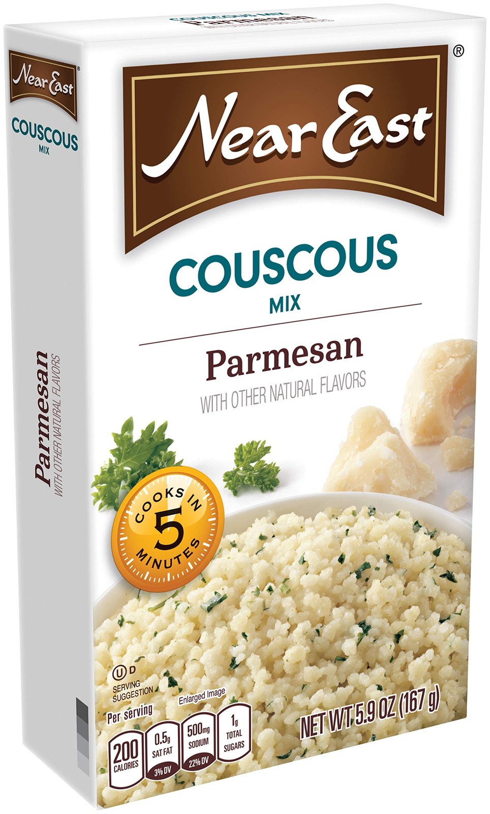 Near East Couscous Mix, Parmesan Cheese, 5.9oz Boxes 5.9 Ounce (Pack of 12)