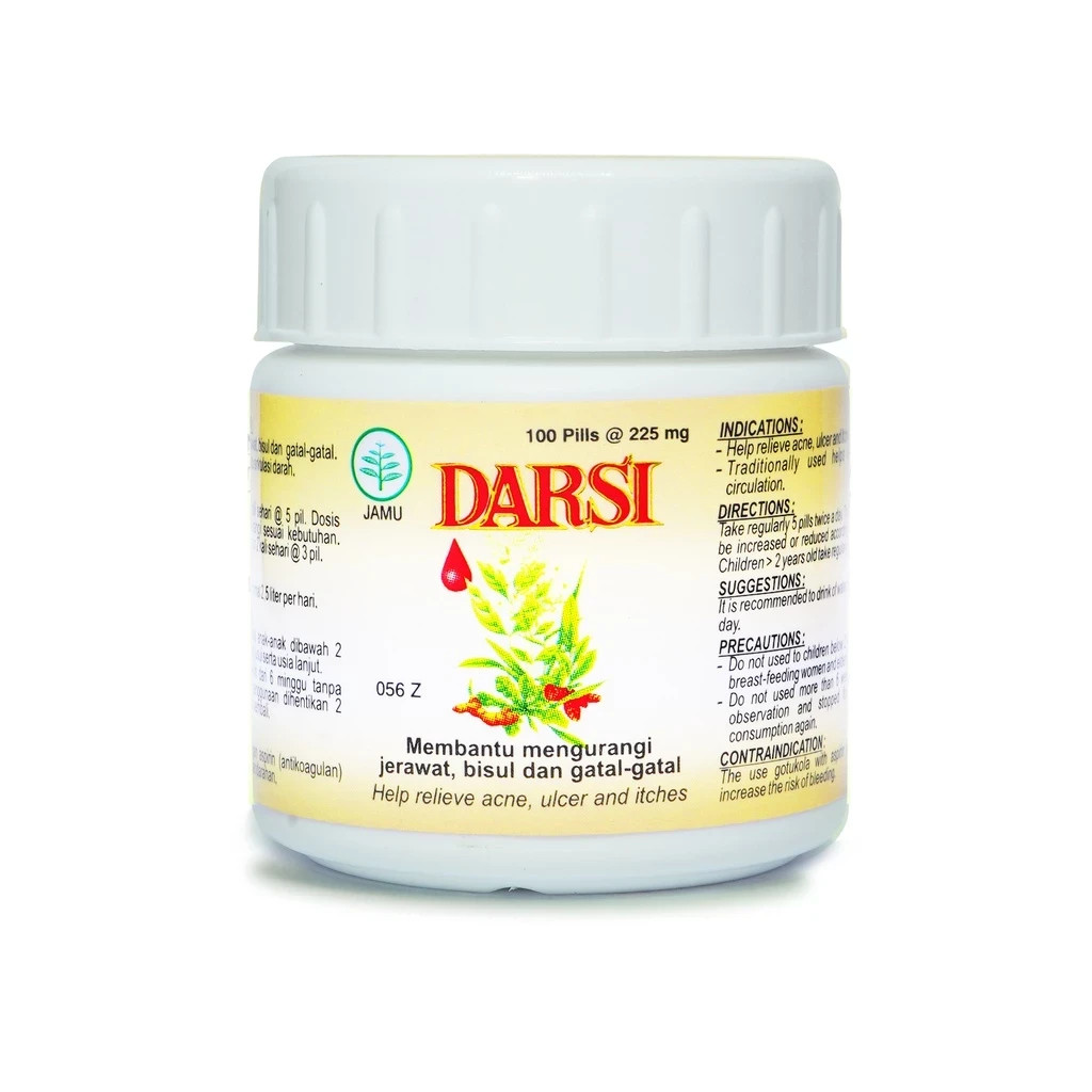 3x Darsi 100 Pills Herbs Spices Extract Natural Organic Pure Herbal Health