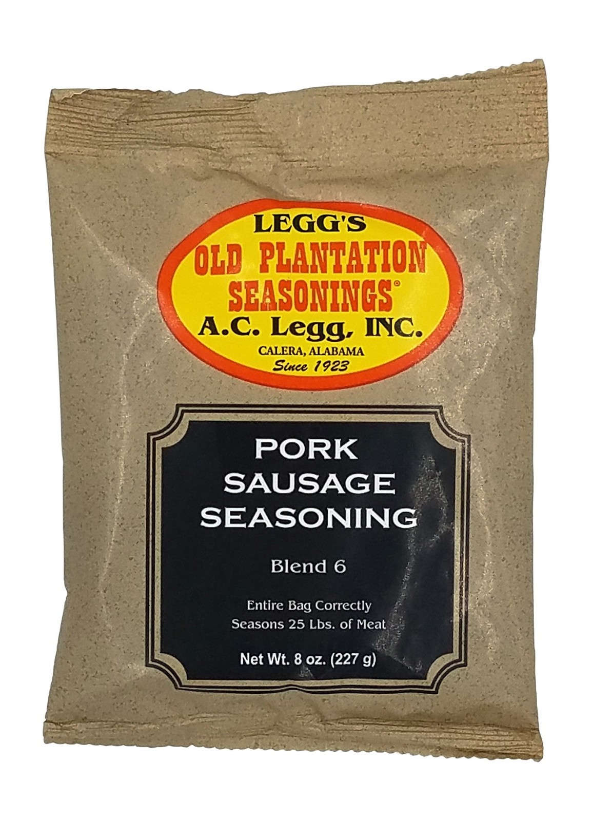 A.C. Legg – Pork Sausage Seasoning Blend 6 – 8 Ounce