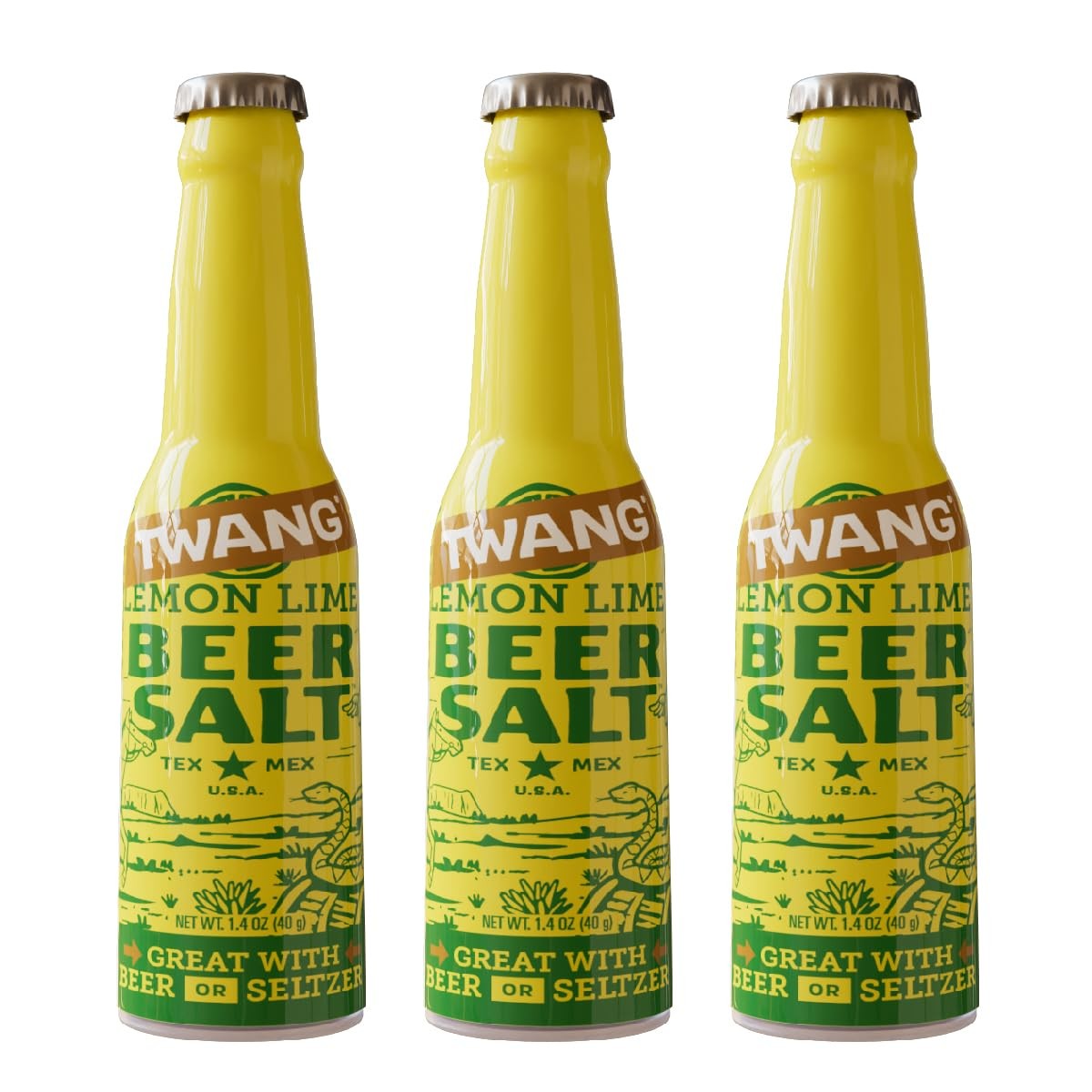 Twang Flavored Beer Salt Seasoning, Lemon Lime, Toppings for Beer, Hard Seltzers