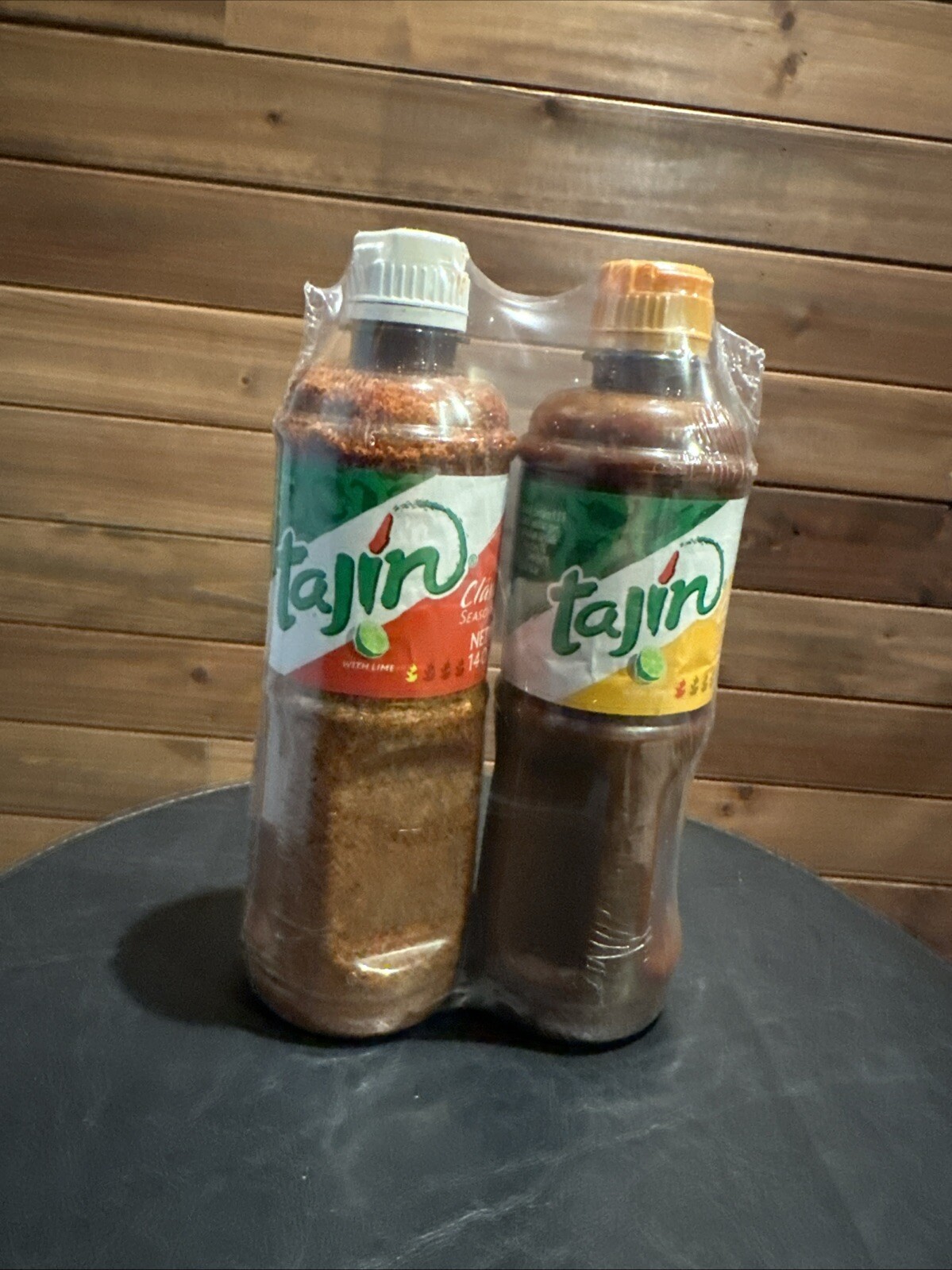 Tajín Clásico Seasoning 14oz and Tajín Fruity Chamoy Sauce 15.38oz Pack of 2