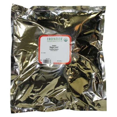 Organic Rubbed Sage Leaf 1 lb By Frontier Coop