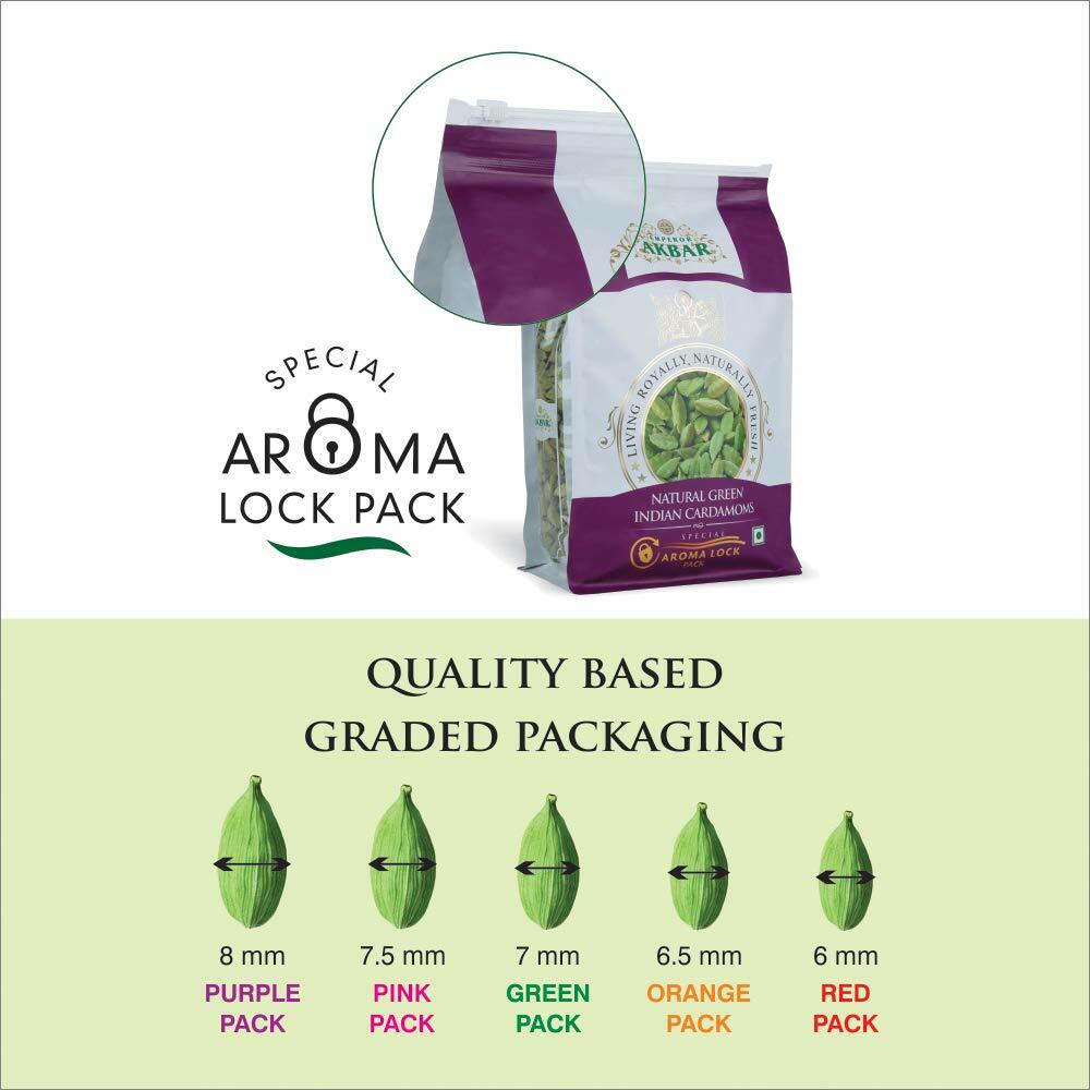 1kg (2.2 Lbs) Emperor Akbar Cardamom Indian Cardamom pods 8mm Green Cardamom