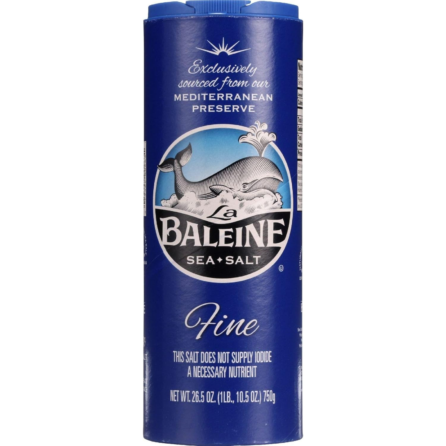 Fine Crystals Canister, Sea Salt, 26.5 Ounce