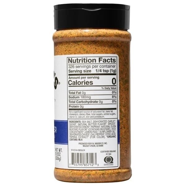 Organic Cowboy Butter Seasoning, 11.5 Ounce