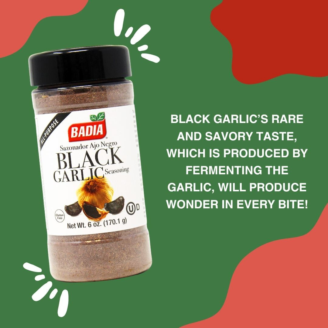 Badia® Black Garlic Seasoning / Ajo Negro 6 oz (2 Pack) Kosher & Gluten Free