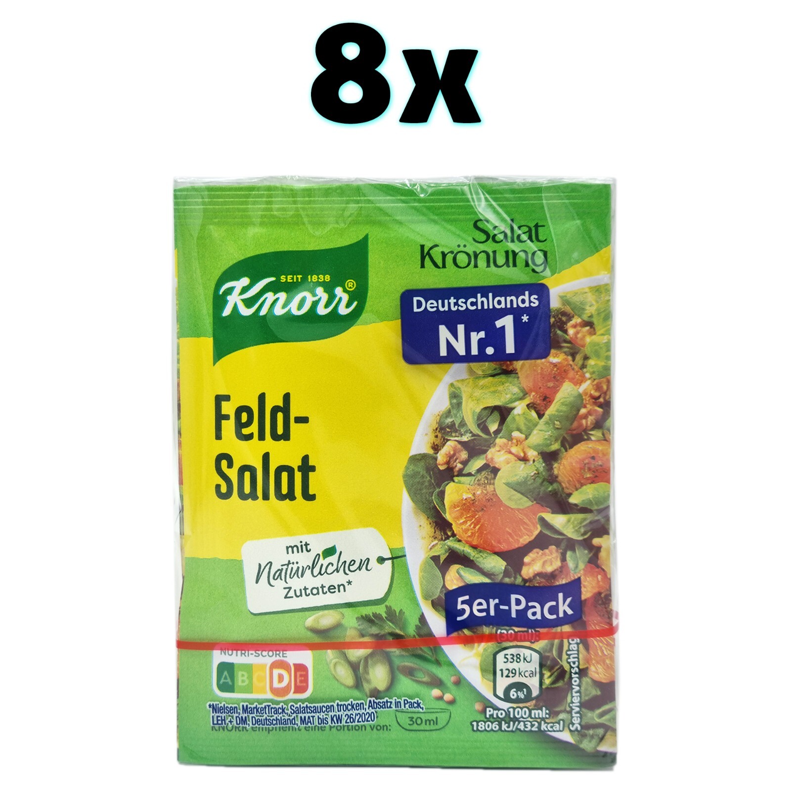 8x 5 pcs Knorr Salat Krönung Feldsalat 🍴 lamb’s lettuce salad seasoning