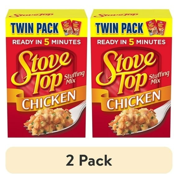 2 Pack Stove Top Chicken Stuffing Mix Twin Pack 12 oz Box Easy Side Dish