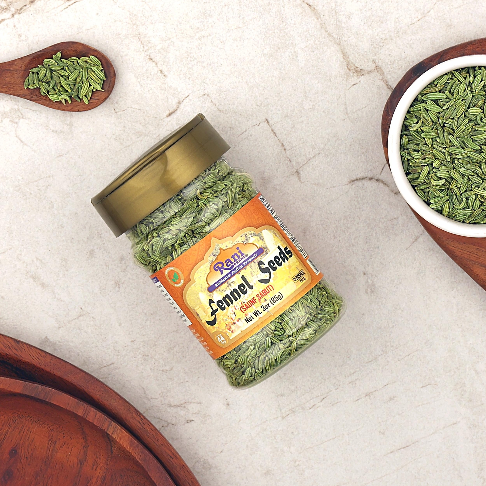 Rani Fennel Seeds (Saunf Sabut) Whole Spice 3oz (85g)