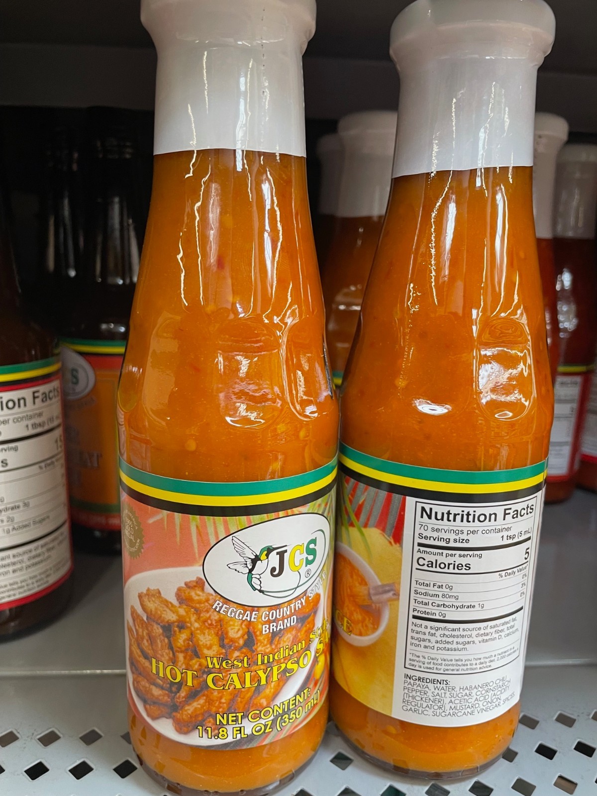 8-Pack JCS Jamaican Hot Calypso Sauce 11.5 oz Bottles – West Indian Bold Style