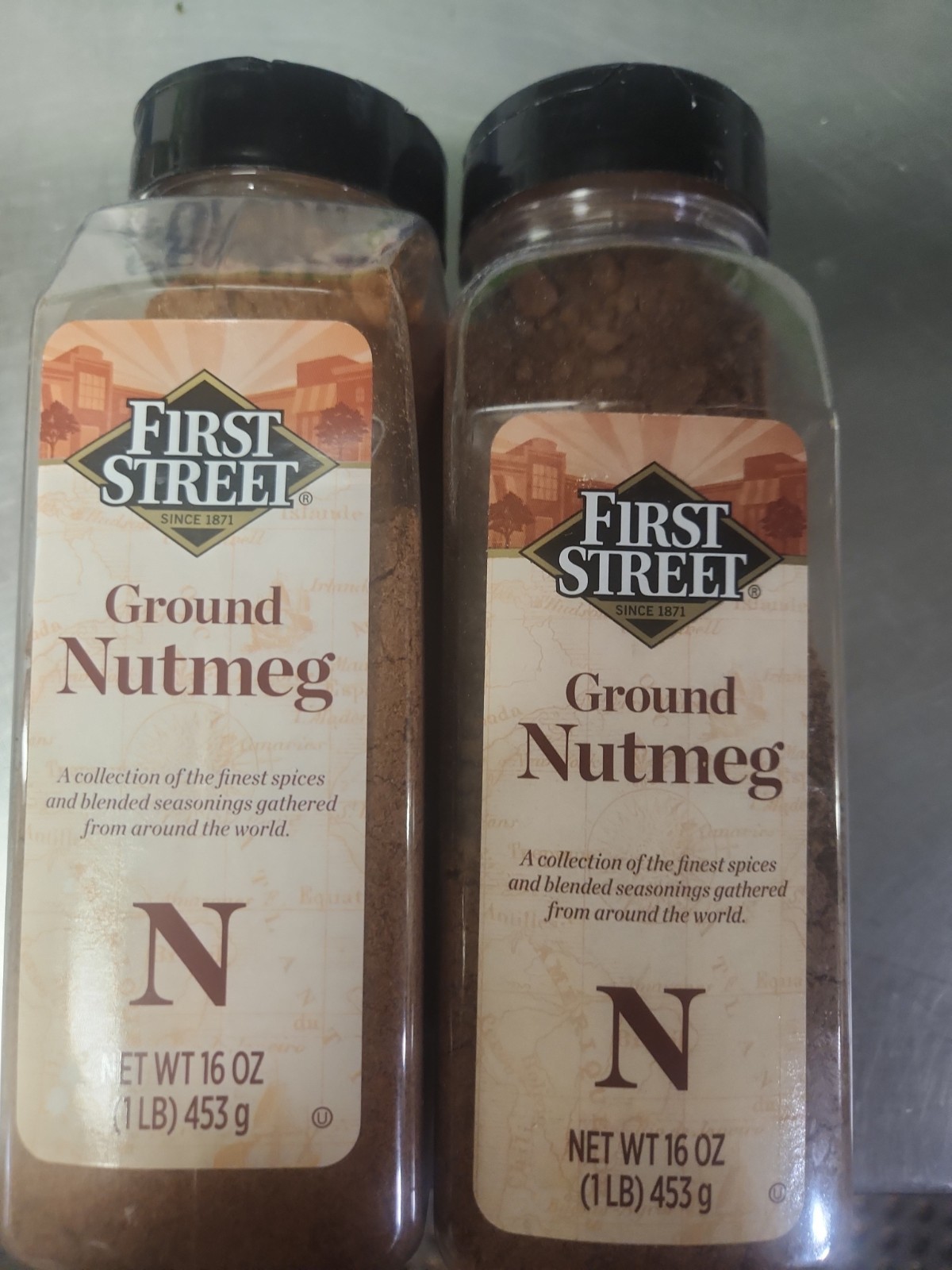 Ground Nutmeg – (2 Jars. ) 16 oz. Each