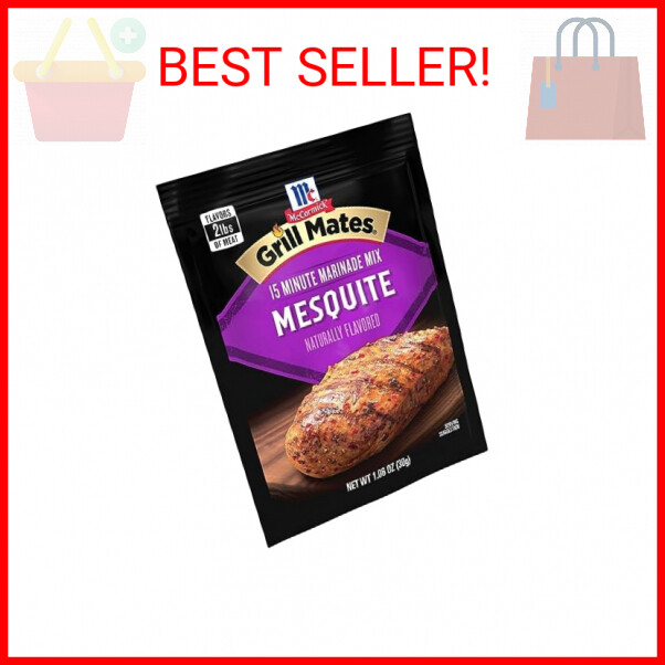 McCormick Grill Mates Mesquite Marinade Mix, 1.06 oz (Pack of 12)