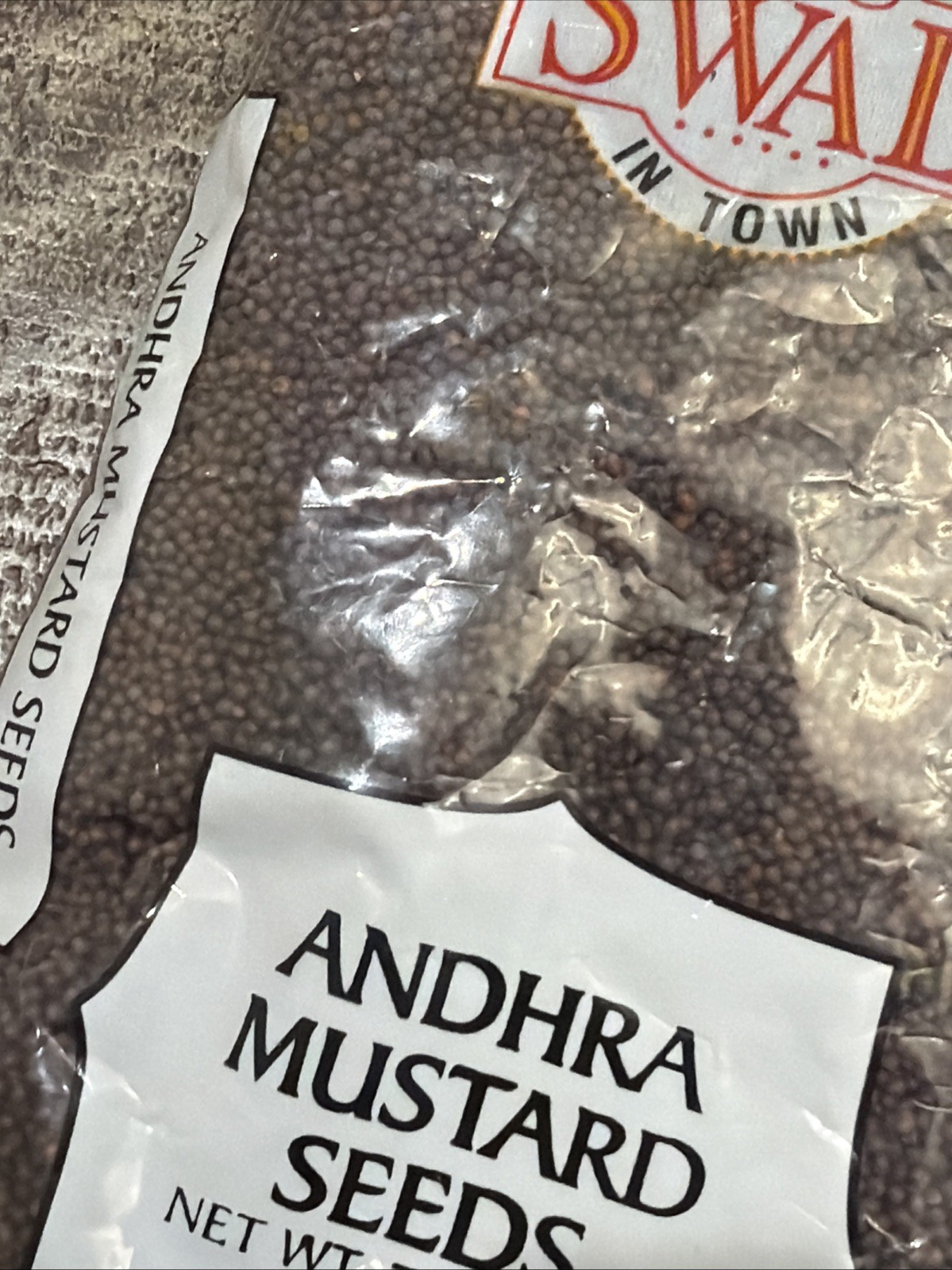SWAD Andhra Black Mustard Seeds 200g 7oz NEW India Exp May 2026 Whole Spices