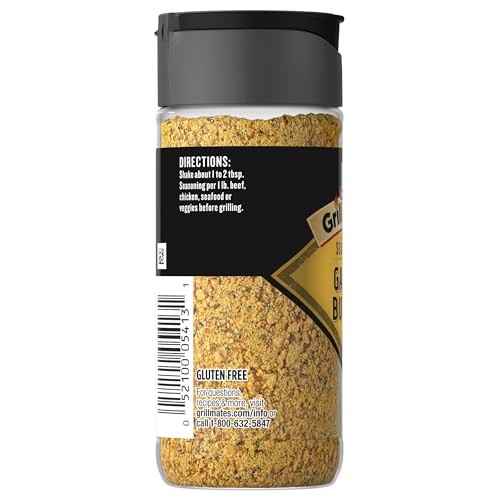 McCormick Grill Mates Garlic Butter Seasoning, 3.1 oz Ounce (Pack of 1)