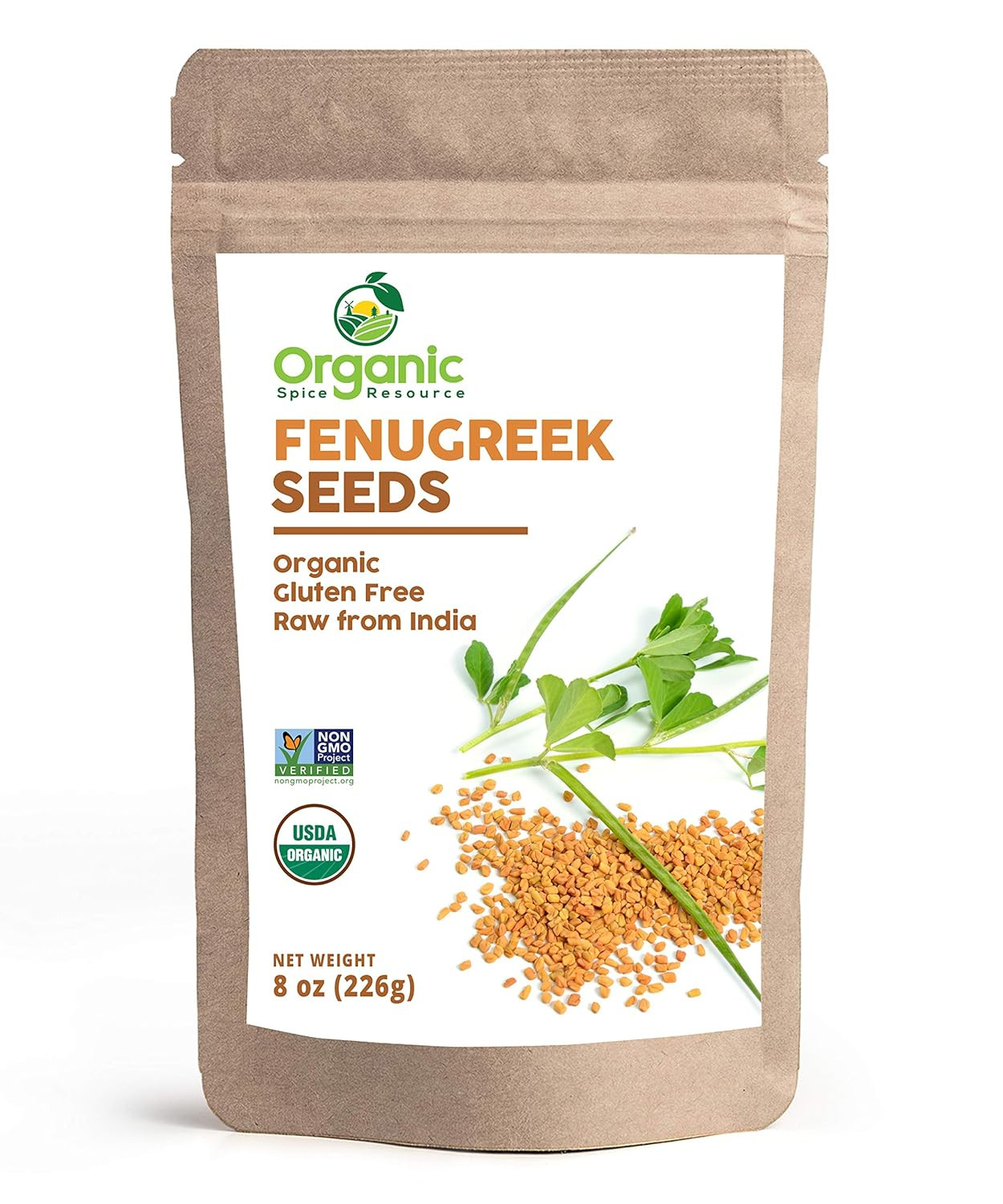 Organic Fenugreek Seeds | 8 Ounce | USDA Organics and Non-Gmo Verified Project A