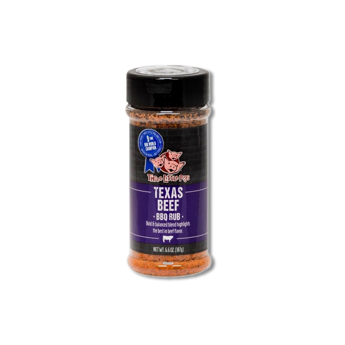 Three Little Pigs Texas Beef BBQ Rub 12.2 oz OW71201