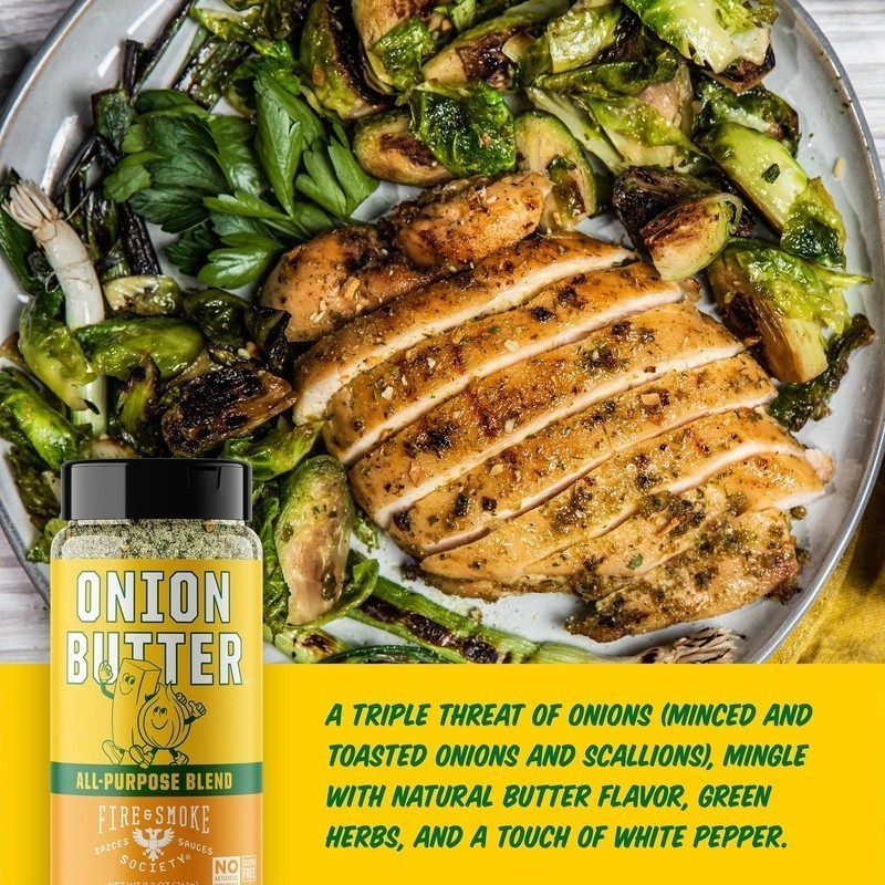 Onion Butter All Purpose Seasoning Blend BBQ Rub Granules Grill Marinade Spices