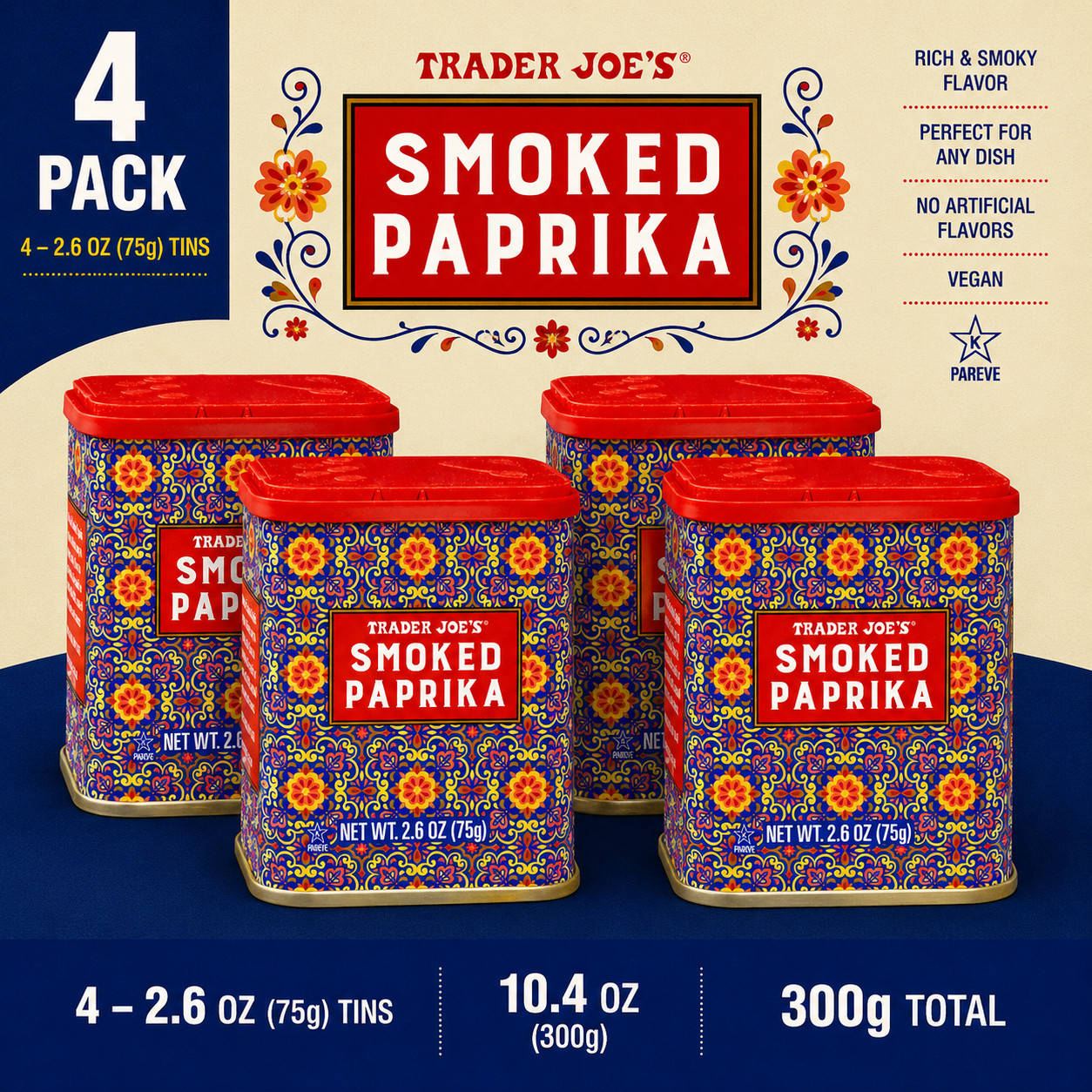 4-Pack Trader Joe’s Smoked Paprika