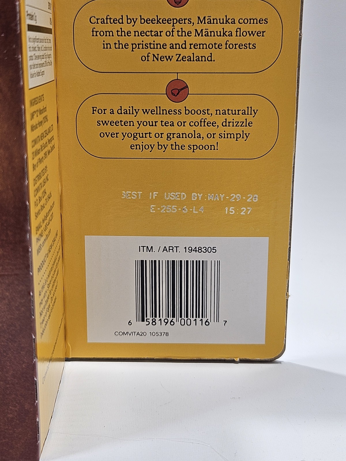 Comvita New Zealand Manuka Honey Certified UMF 12+ MGO 354+ 17.6 OZ Exp 5/2028