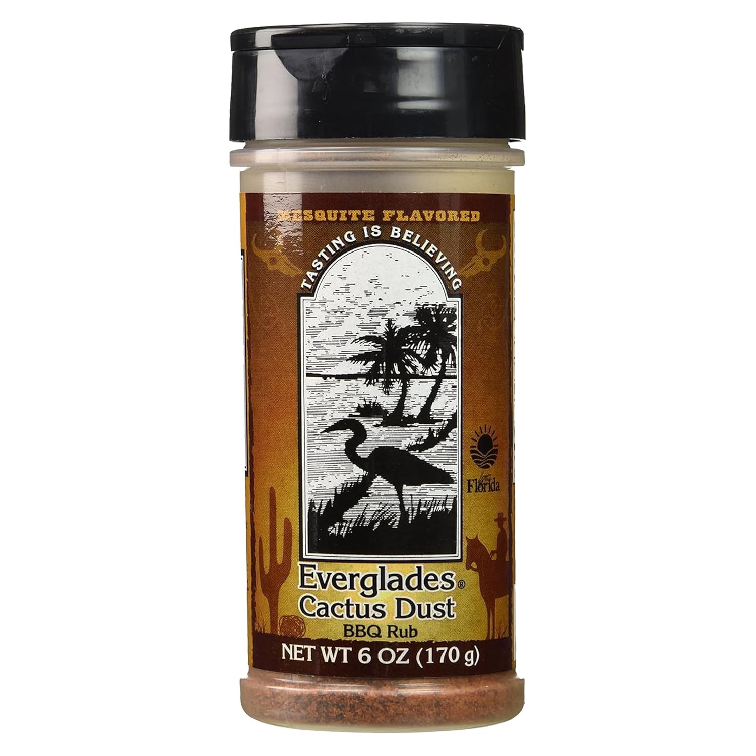 Everglades Cactus Dust BBQ Rub 6 oz. Mesquite Caramelizing Blend 6-Pack