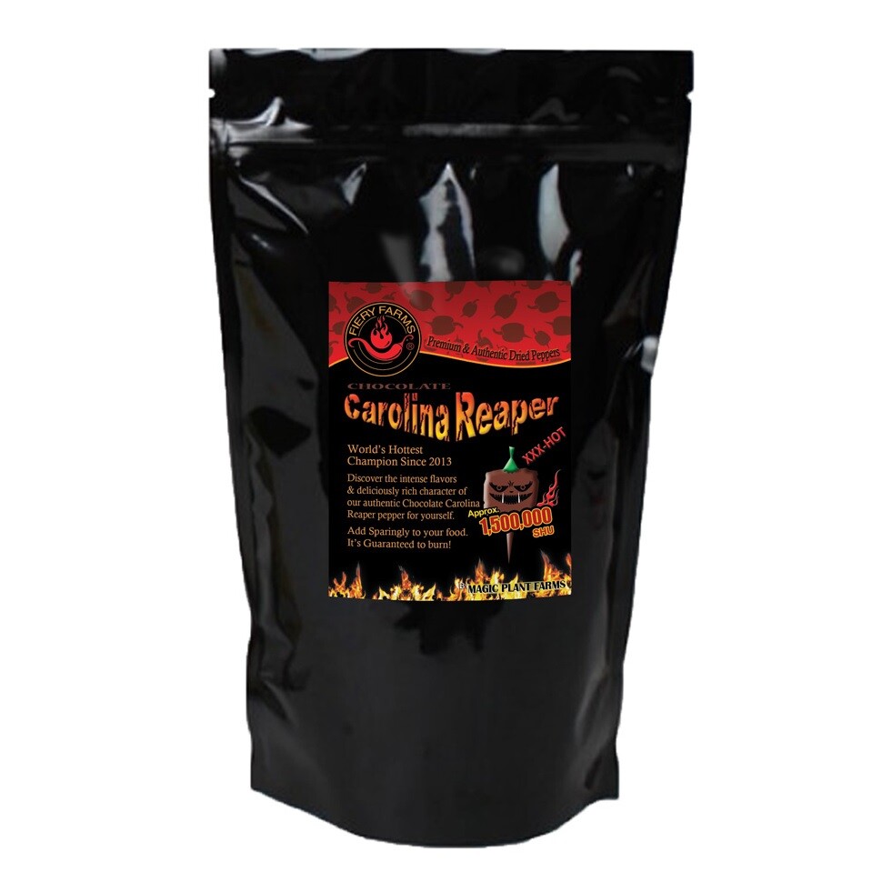 Chocolate Carolina Reaper Ground Chili Pepper Powder – Rare Superhot (5 sizes)
